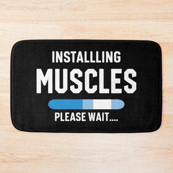 Item preview, Installing Muscles – Minimalist Gym Progress Bar Design designed and sold by GRITMOOD.
