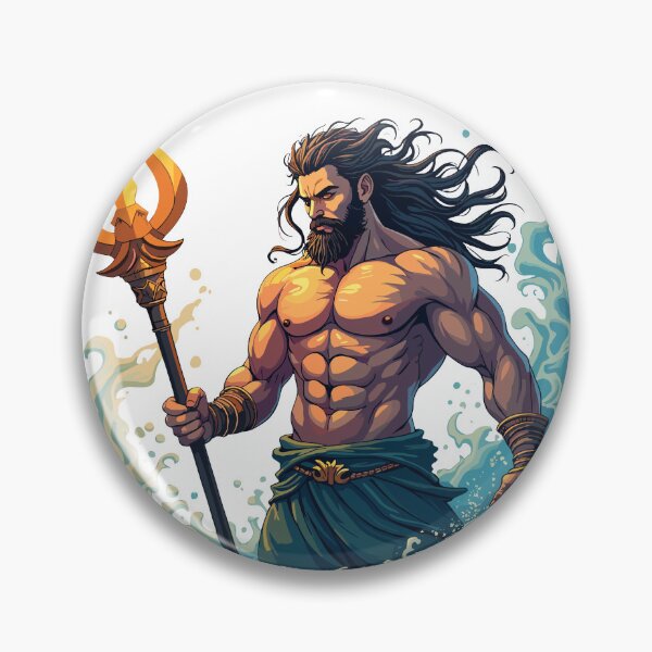 Item preview, Magnificent Poseidon emerging from the water designed and sold by Danh Style.