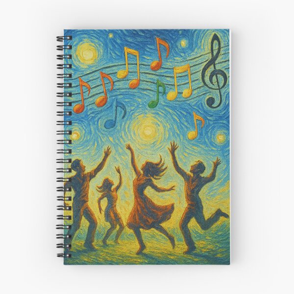 Item preview, Melody of Life: Starry Night Music & Dance Art Print designed and sold by Minato_Monarch.