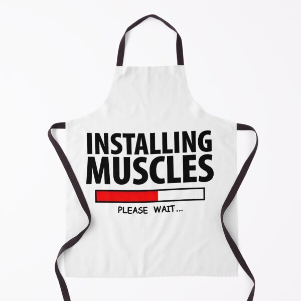 Item preview, Installing Muscles Please Wait – Red Bar Funny Gym Design designed and sold by GRITMOOD.