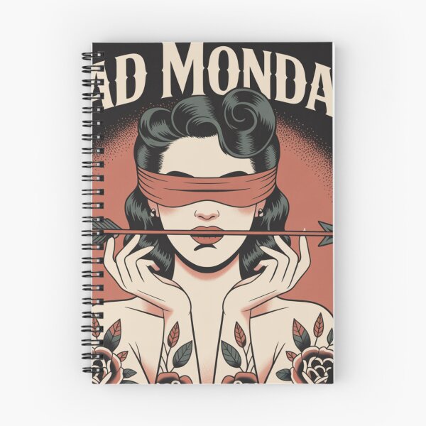Item preview, Bad Monday – Retro Tattoo Style Art designed and sold by Mohd wasim.