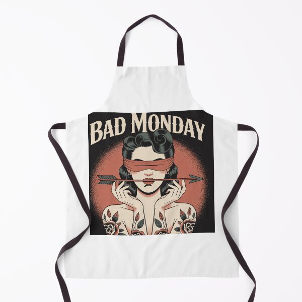 Item preview, Bad Monday – Retro Tattoo Style Art designed and sold by Mohd wasim.