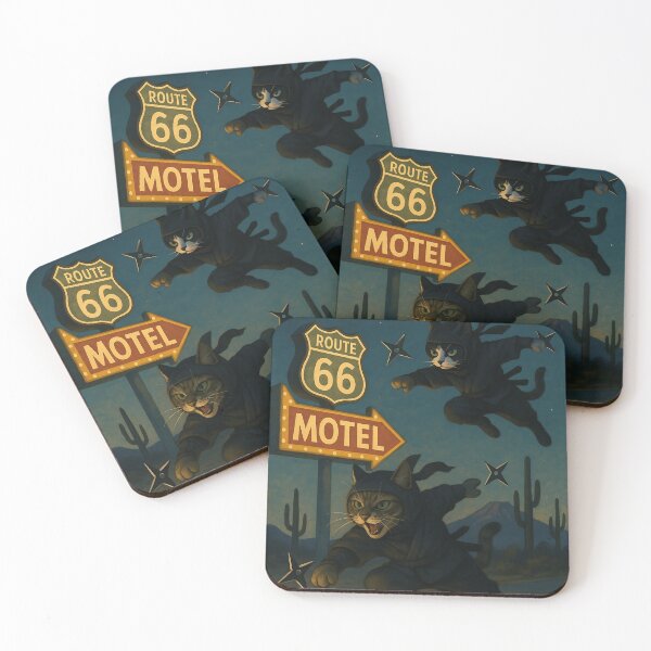 Item preview, High-Way Kats: Route 66 Ninja Ambush! designed and sold by Zen Cat Studio.