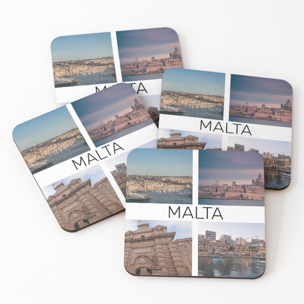 Item preview, Beautiful Malta Photography with Custom 'Malta' Text – Stunning Island Views designed and sold by photo-travel.