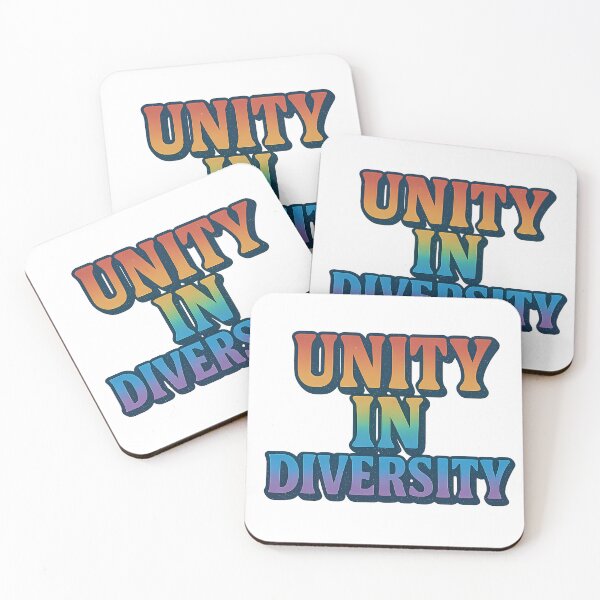 Item preview, Unity in Diversity – Rainbow Gradient Typography - LGBTQ Stickers designed and sold by Haus Of Sin.