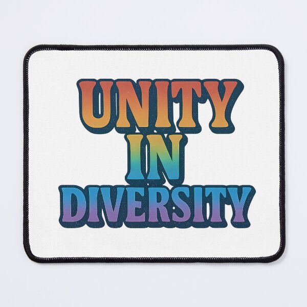 Item preview, Unity in Diversity – Rainbow Gradient Typography - LGBTQ Stickers designed and sold by Haus Of Sin.