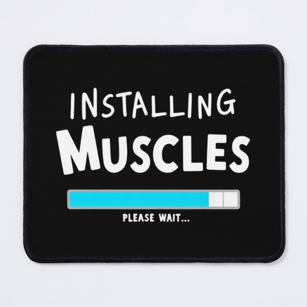 Item preview, Installing Muscles – Tech-Inspired Progress Bar Workout Design designed and sold by GRITMOOD.