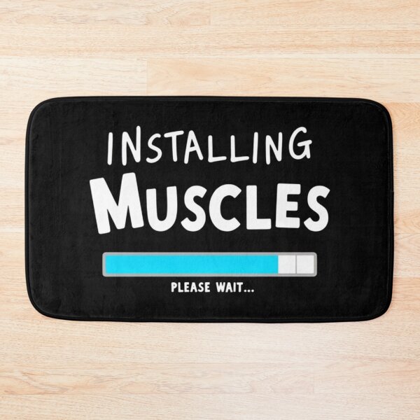 Item preview, Installing Muscles – Tech-Inspired Progress Bar Workout Design designed and sold by GRITMOOD.