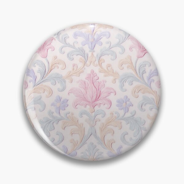 Item preview, Pastel Rococo Floral Scroll Pattern designed and sold by SUNAGIMO9999.
