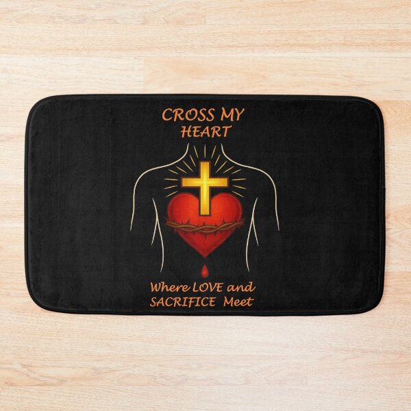 Item preview, Cross My Heart – Where Love & Sacrifice Meet | Christian Faith Tee by FaithDripStudio designed and sold by FaithDripStudio.