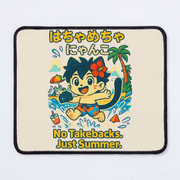 Item preview, No Takebacks. Just Summer – Splash Crash Cat Edition designed and sold by NyxVerse-Studio.