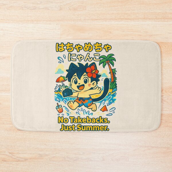 Item preview, No Takebacks. Just Summer – Splash Crash Cat Edition designed and sold by NyxVerse-Studio.