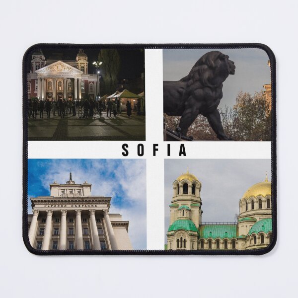Item preview, Beautiful Sofia Photography – Four Iconic Views with 'Sofia' Text designed and sold by photo-travel.