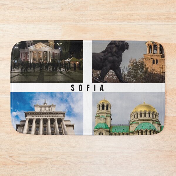 Item preview, Beautiful Sofia Photography – Four Iconic Views with 'Sofia' Text designed and sold by photo-travel.