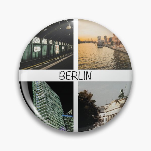 Item preview, Stunning Berlin Photography – Four Iconic Views with 'Berlin' Text designed and sold by photo-travel.