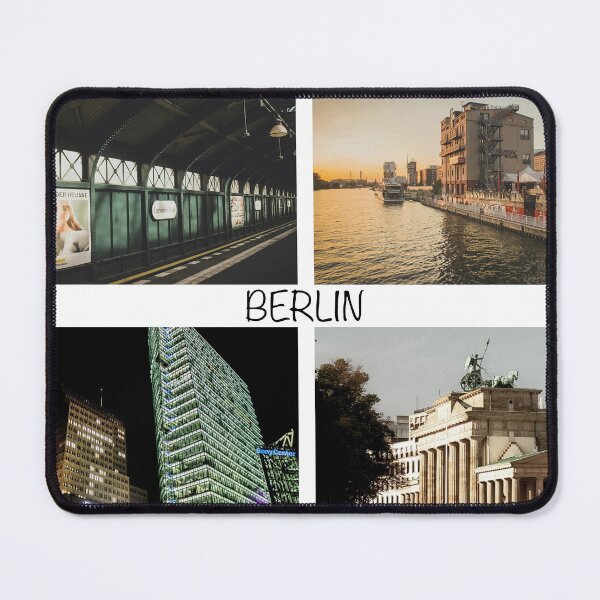 Item preview, Stunning Berlin Photography – Four Iconic Views with 'Berlin' Text designed and sold by photo-travel.