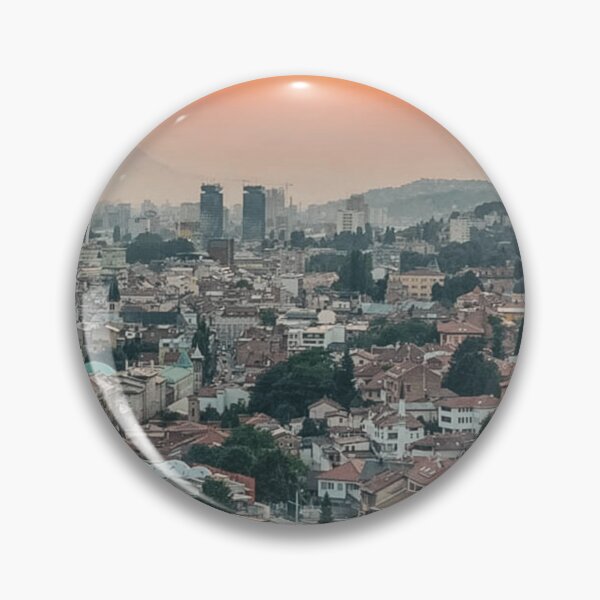 Item preview, Sunset Over Sarajevo – Breathtaking View from the Hill designed and sold by photo-travel.