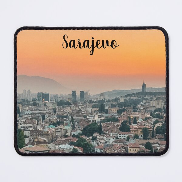Item preview, Sunset Over Sarajevo – Breathtaking View from the Hill designed and sold by photo-travel.