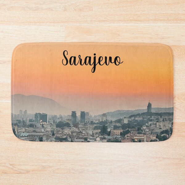 Item preview, Sunset Over Sarajevo – Breathtaking View from the Hill designed and sold by photo-travel.