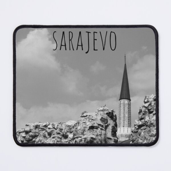 Item preview, Minaret of Sarajevo Behind the Wall – Iconic Architecture Photography designed and sold by photo-travel.