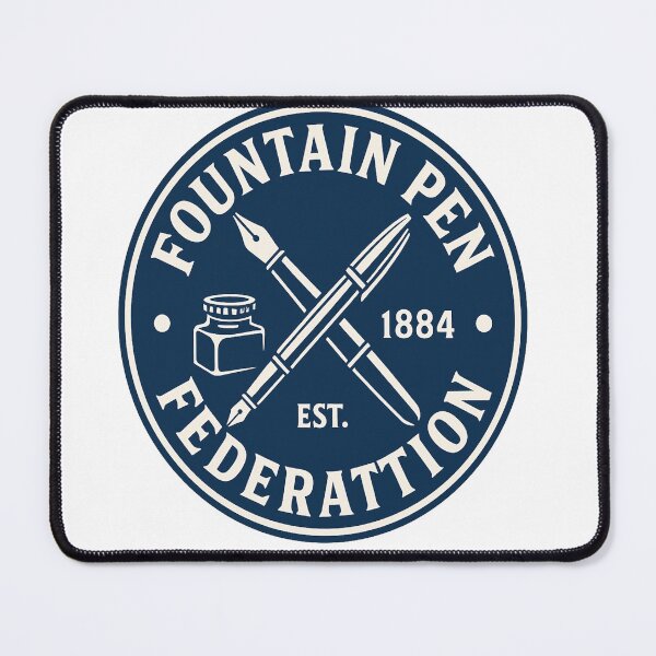 Item preview, Fountain Pen Federation Emblem – Vintage Collegiate Ink Crew Design designed and sold by SubtleHobbies.