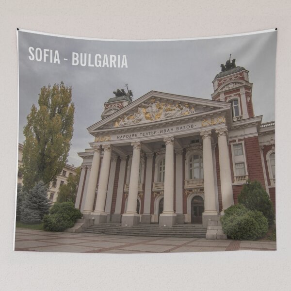 Item preview, National Theatre 'Ivan Vazov' Sofia – Iconic Bulgarian Architecture Photography designed and sold by photo-travel.