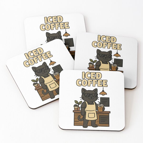 Item preview, Cool Beans: Cat Barista Style designed and sold by inkNext.