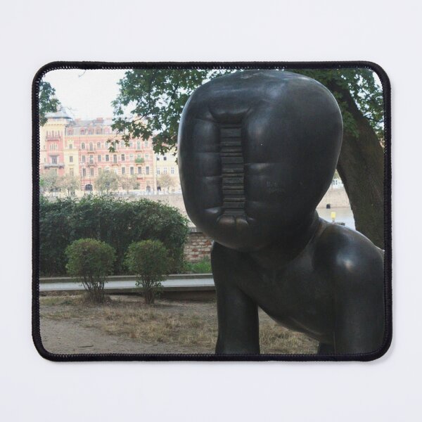 Item preview, Modern Statue in Prague – Contemporary Sculpture Photography designed and sold by photo-travel.