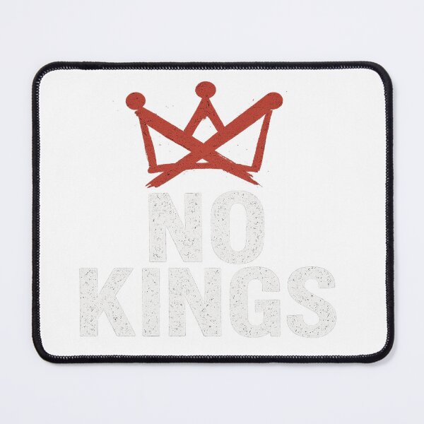 Item preview, No kings - Unisex-Adults Black Modern King Letter Print T-Shirt designed and sold by artist-for-you.