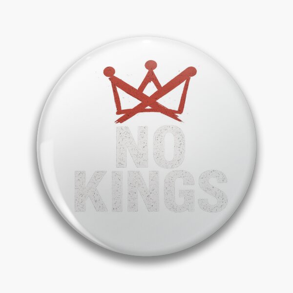 Item preview, No kings - Unisex-Adults Black Modern King Letter Print T-Shirt designed and sold by artist-for-you.