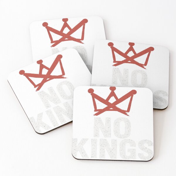 Item preview, No kings - Unisex-Adults Black Modern King Letter Print T-Shirt designed and sold by artist-for-you.