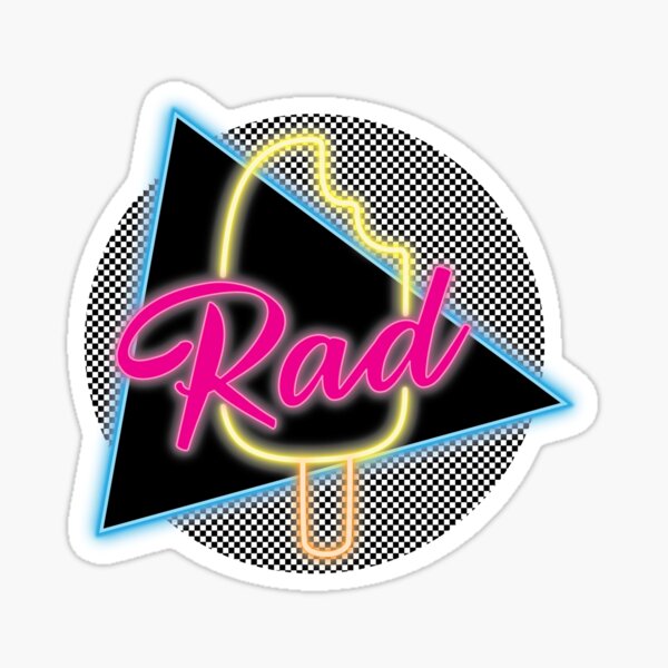 Item preview, Retro Neon Rad Popsicle Print designed and sold by bombinodesigns.