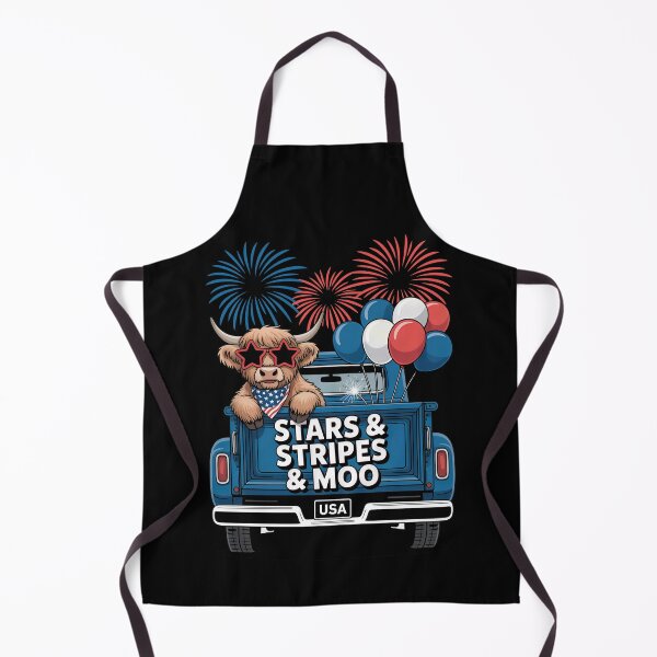 Item preview, Stars and Stripes and Moo Cow Truck Art 4th of July Design	 designed and sold by Vexel Studio.
