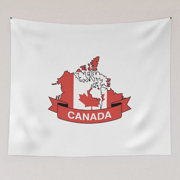 Item preview, Canada Flag Map designed and sold by Paper Drip.
