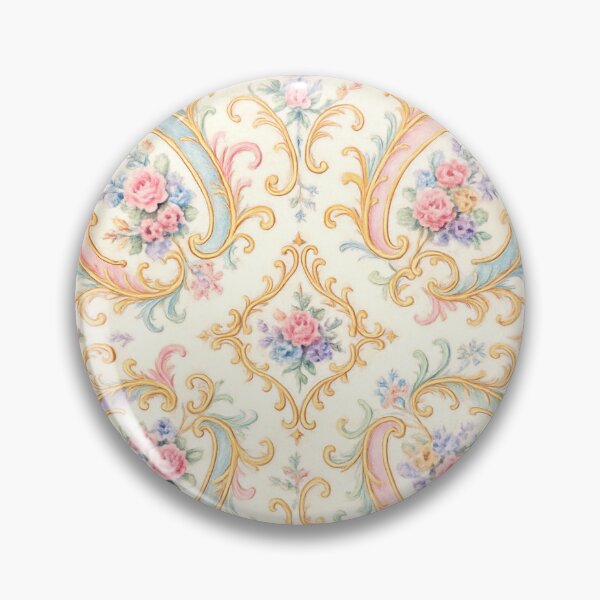 Item preview, Antique Pastel Rococo Floral Ornament designed and sold by SUNAGIMO9999.