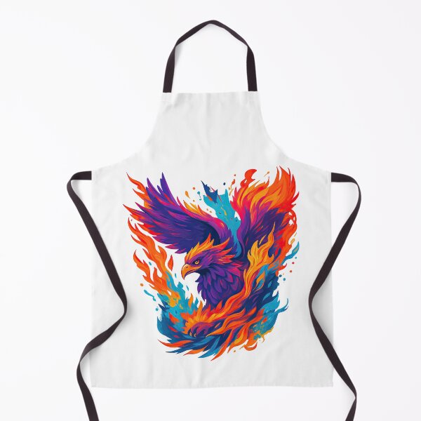 Item preview, Majestic Fire Phoenix in Vibrant Flames Artwork designed and sold by ArtfulWeave.