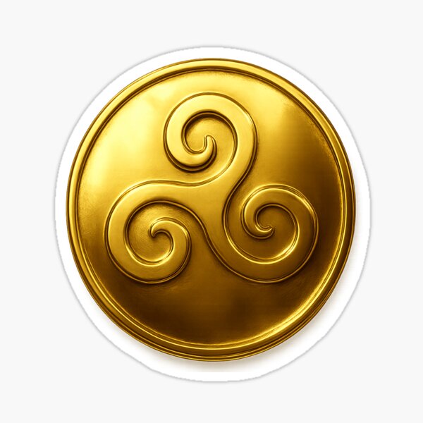 Item preview, Golden triskel medalion  designed and sold by joshuayule.