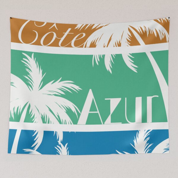 Item preview, A seaside of France, full of sun and palm trees designed and sold by elodie-cousin.