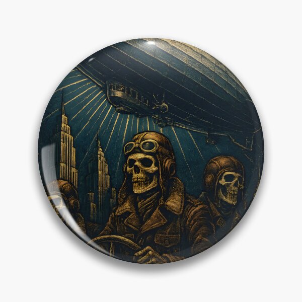 Item preview, Macabre Sky Captains: Skeleton Zeppelin Crew in Gothic Flight designed and sold by Shoot-The-Moon.