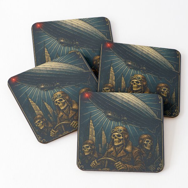 Item preview, Macabre Sky Captains: Skeleton Zeppelin Crew in Gothic Flight designed and sold by Shoot-The-Moon.