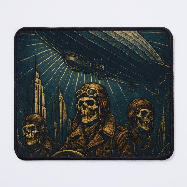 Item preview, Macabre Sky Captains: Skeleton Zeppelin Crew in Gothic Flight designed and sold by Shoot-The-Moon.