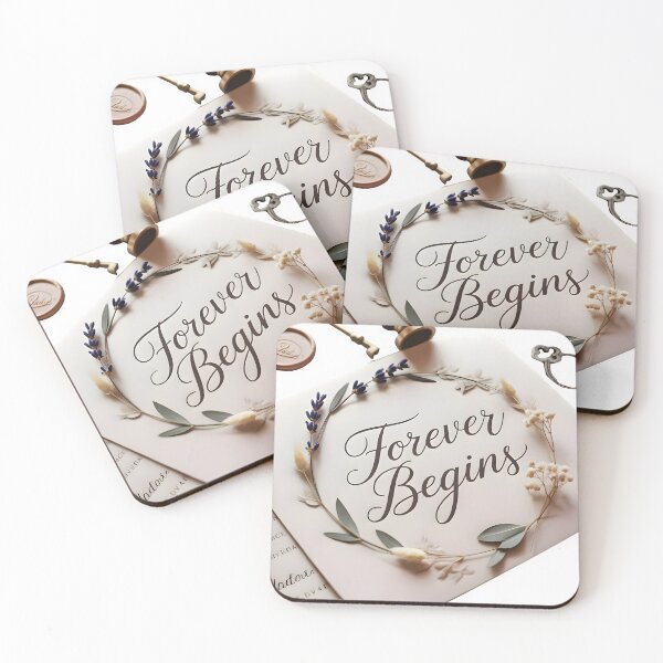 Item preview, Elegant Hand Lettering – Script Font Over Minimalist Wedding Stationery Art Print designed and sold by piak-store.