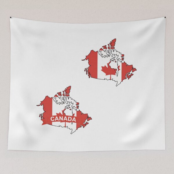 Item preview, Canada Flag Map designed and sold by Paper Drip.