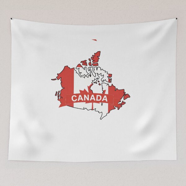 Item preview, Canada Flag Map designed and sold by Paper Drip.
