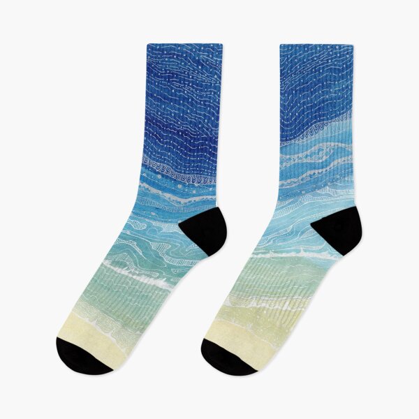 Item preview, Beach Waves Blue designed and sold by cat-a-pilla.