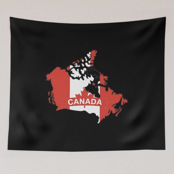 Item preview, Canada Flag Map designed and sold by Paper Drip.