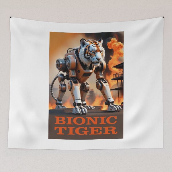 Item preview, BIONIC TIGER designed and sold by TIGERRIFIC.