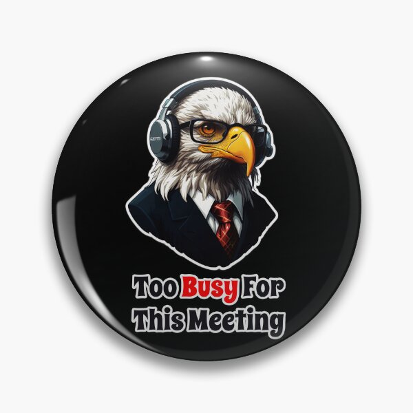 Item preview, Funny Corporate Eagle - I Hate Useless Corporate Meetings designed and sold by Ridiculam Toga.