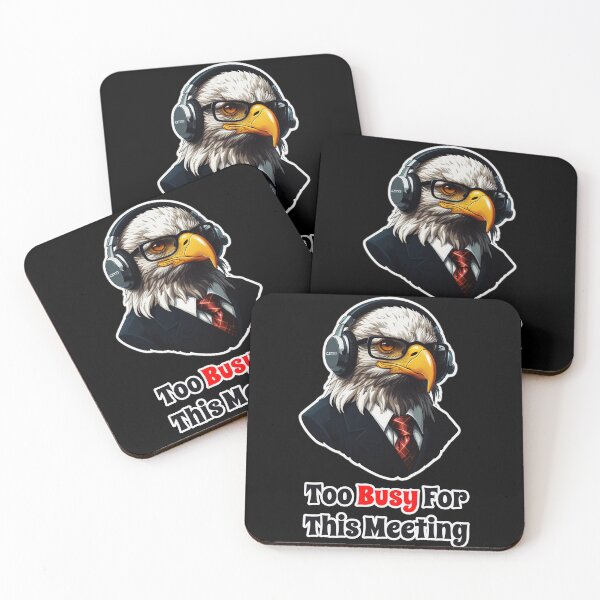 Item preview, Funny Corporate Eagle - I Hate Useless Corporate Meetings designed and sold by Ridiculam Toga.