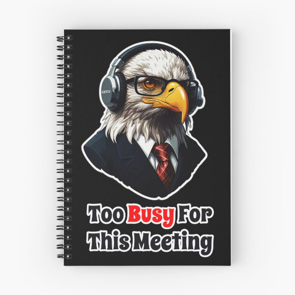 Item preview, Funny Corporate Eagle - I Hate Useless Corporate Meetings designed and sold by Ridiculam Toga.